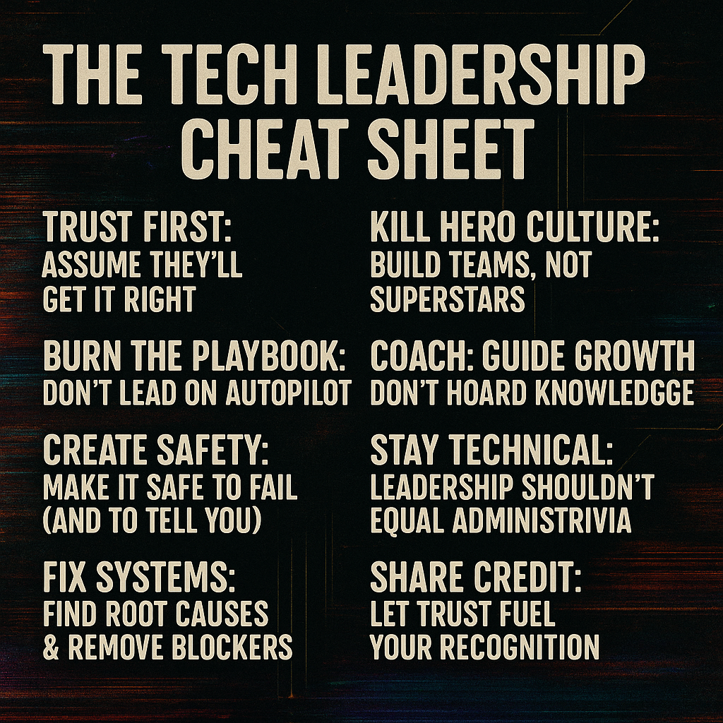 A cheatsheet to the leadership guide