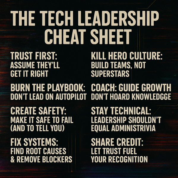 A cheatsheet to the leadership guide