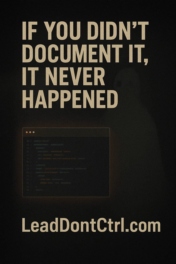 Documentation Is Not Optional. It’s Culture.