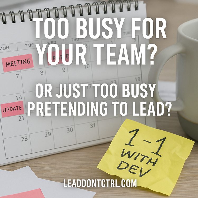 ⏰ You’re Not Too Busy—You’re Just Bad at Prioritizing People