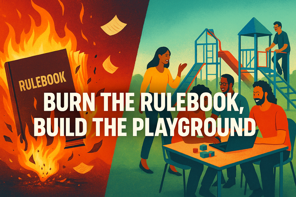 Burn the Rulebook, Build the Playground
